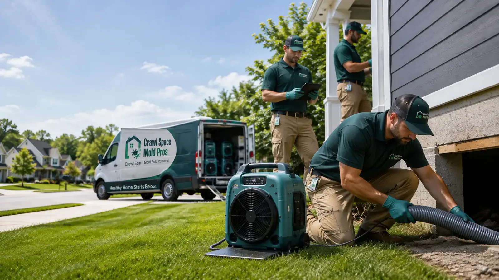 Crawl Space Mold Removal in Deckerville, MI